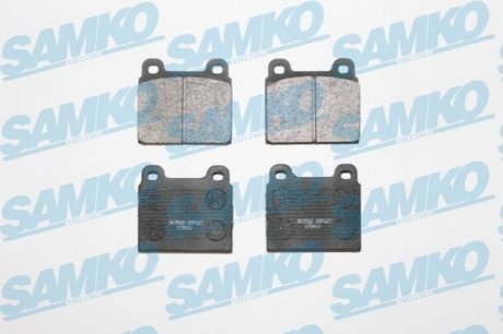 Гальмівні колодки, дискове гальмо (набір) SAMKO 5SP027 (фото 1)