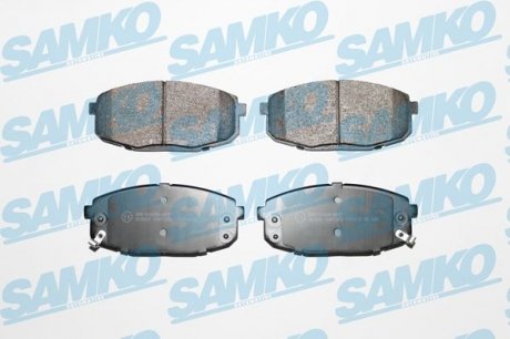 Гальмівні колодки, дискове гальмо (набір) SAMKO 5SP1375 (фото 1)
