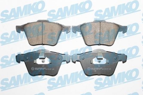 Гальмівні колодки, дискове гальмо (набір) SAMKO 5SP1507