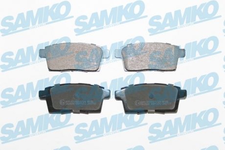 Гальмівні колодки, дискове гальмо (набір) SAMKO 5SP1572 (фото 1)