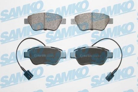 Гальмівні колодки, дискове гальмо (набір) SAMKO 5SP1656 (фото 1)