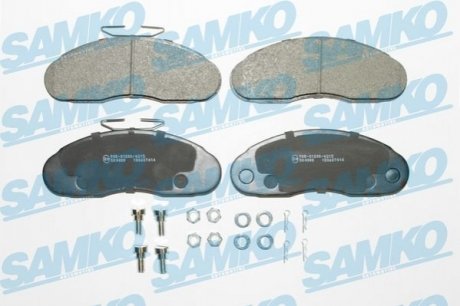 Гальмівні колодки, дискове гальмо (набір) SAMKO 5SP414 (фото 1)