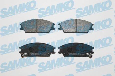 Гальмівні колодки, дискове гальмо (набір) SAMKO 5SP542 (фото 1)