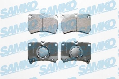 Гальмівні колодки, дискове гальмо (набір) SAMKO 5SP587 (фото 1)