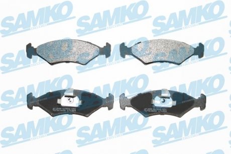 Гальмівні колодки, дискове гальмо (набір) SAMKO 5SP628 (фото 1)