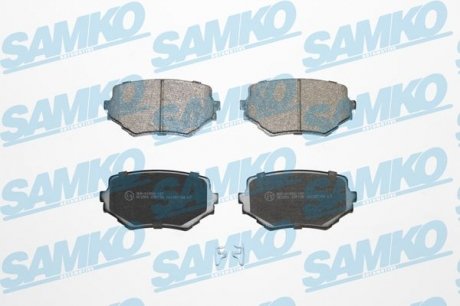 Гальмівні колодки, дискове гальмо (набір) SAMKO 5SP798 (фото 1)
