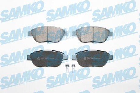 Колодки гальмівні передні 01- (тип Bosch) ESP/Doblo SAMKO 5SP807 (фото 1)
