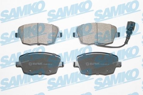 Гальмівні колодки, дискове гальмо (набір) SAMKO 5SP973