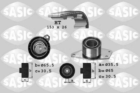 Ремінь ГРМ (набір) SASIC 1754021