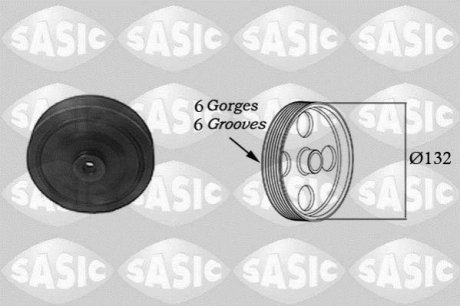 Шків колінчастого валу SASIC 2154003 (фото 1)