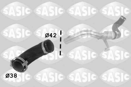 PRZEWР°D INTERCOOLERA FORD MONDEO IV 1,8TDCI (KRР°TKI) SASIC 3336214