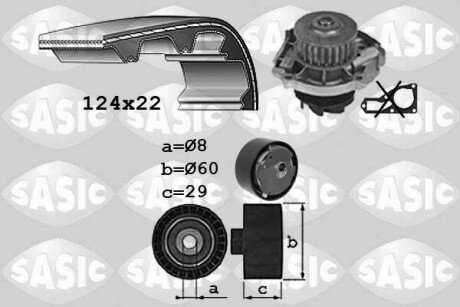 ALFA FIAT LANCIA Mito 500 Brava Bravo Idea Linea Marea Palio Panda Grande Punto Punto Stilo Y (Epsilon) Ypsilon SASIC 3906038 (фото 1)