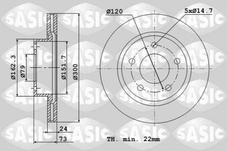 Автозапчасть SASIC 6106100