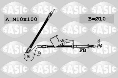 Шланг гальмівний SASIC 6600030