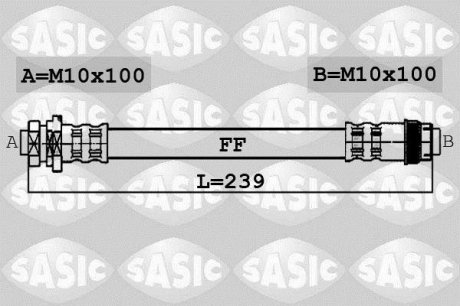 Гальмівний шланг - (4806G5) SASIC 6600033 (фото 1)