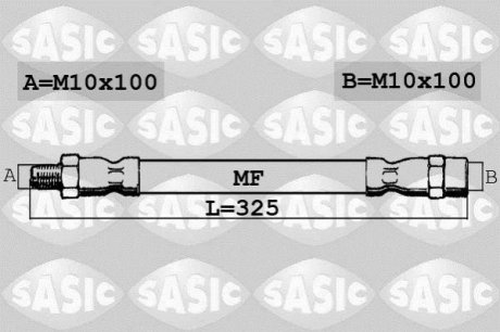 Шланг гальмівний SASIC 6606037 (фото 1)