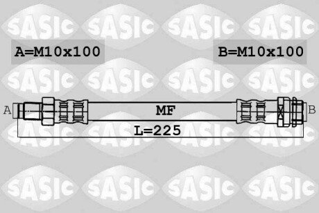 Шланг гальмівний SASIC 6606078