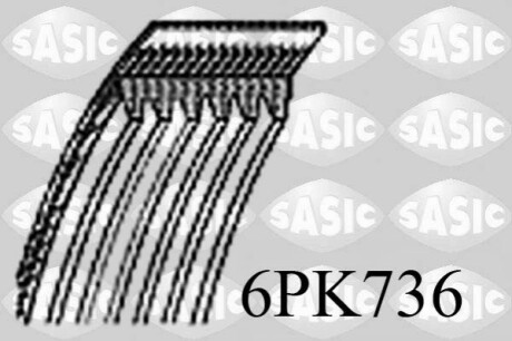 Pasek micro-v SASIC 6PK736