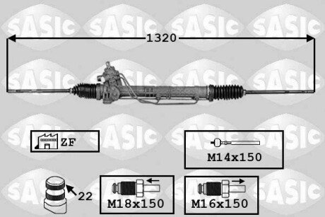 Кермовий механізм SASIC 7006144