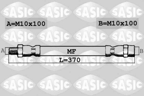 Шланг гальмівний SASIC SBH6358