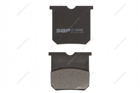 Комплект гальмівних колодок, дискове гальмо SBP 07AG008