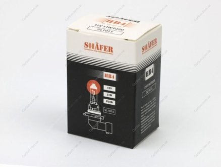 Лампа галогенова HB4 12V 55W P22D (картонна упаковка 1шт)) SHAFER SL1015