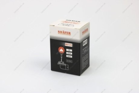 Лампа галогенова H27/2 12V27W PGJ13 (картонна упаковка 1шт)) SHAFER SL1018 (фото 1)