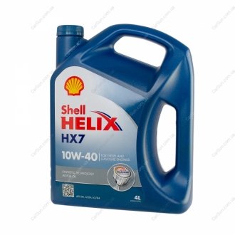 Helix 10W-40 HX7 4L Синий Shell 0019124 (фото 1)