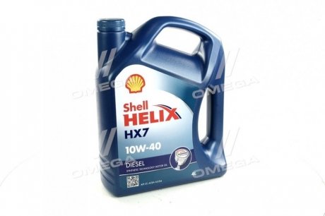Олива моторн. Helix Diesel HX7 SAE 10W-40 CF (Каністра 4л) Shell 4107454 (фото 1)