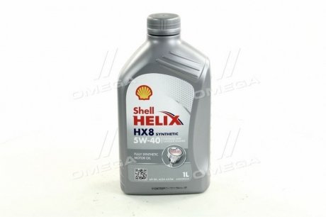 Масло моторное. Helix HX8 SAE 5W-40 SN/CF (Канистра 1л) Shell 4107484 (фото 1)