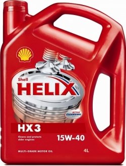 Моторна олія 4л Helix HX3 15W-40 Shell 550039926 (фото 1)