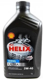 1л Масло синт. Helix Ultra Diesel 5W-40 API CF, ACEA B3/B4, VW502.00/505.00/503.01, MB 229.5, BMW LL-01, Renault RN 0710, Fiat 9.55535-Z2 Shell 550040551