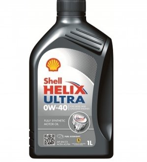 1л Масло Helix Ultra 0W-40 (SN/CF A3/B4) Shell 550040565 (фото 1)