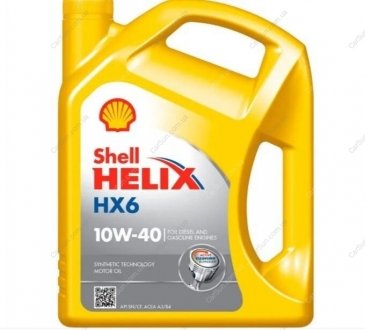 Моторное масло 10W40 4L HELIX HX6 Shell 550053776