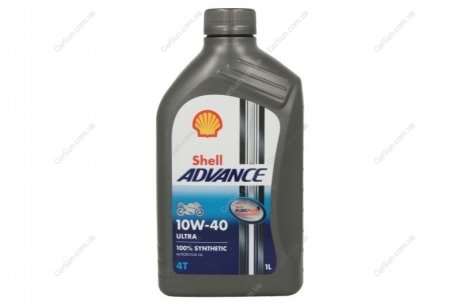 Моторное масло OLEJ 10W40 1L ADVANCE ULTRA 4T/JASO MA-2 Shell 550053785 (фото 1)