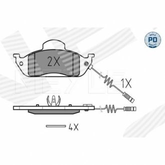 ГАЛЬМІВНІ КОЛОДКИ | MERCEDES BENZ (M-KL W163), 02.98 - 06.05 Signeda BPD390974ML