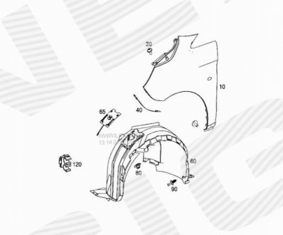 Подкрыльник Signeda PBZ11135AL