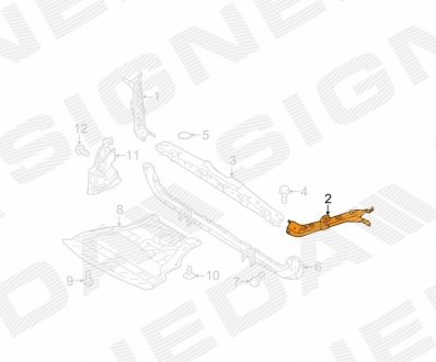 Передняя Рама Signeda PDS30095AL