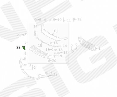 Заглушка гака Signeda PMZ99069CA