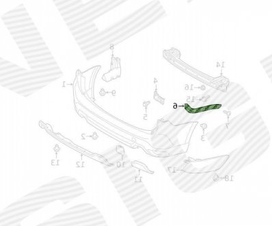 Крепление Бампера Signeda PSB43110AL
