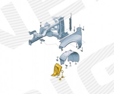 Подкрыльник Signeda PVG11096AL