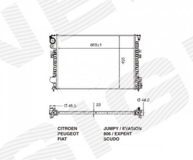 Радиатор Signeda RA61875Q