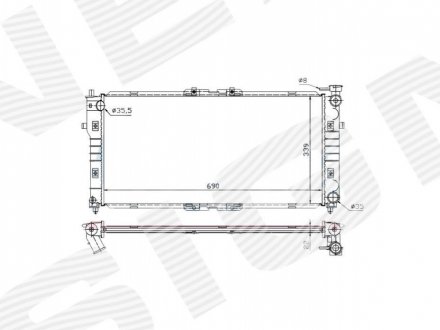 Радиатор Signeda RA62392AQ