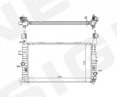 Радиатор Signeda RA63087Q