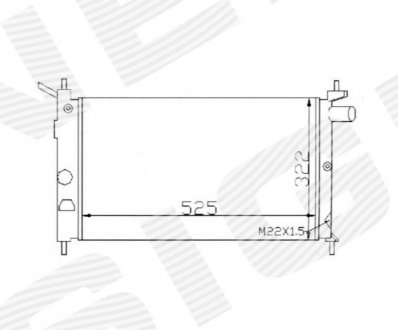 Радиатор Signeda RA63293