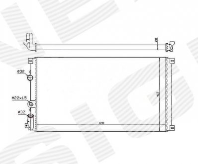 Радиатор Signeda RA63812Q