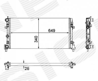 Радиатор Signeda RA640012Q (фото 1)