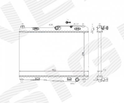 Радиатор Signeda RA69235