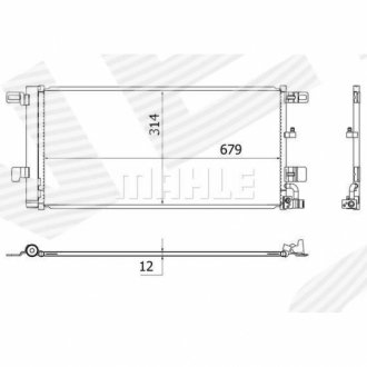 РАДИАТОР КОНДИЦИОНЕРА Signeda RC108586MH (фото 1)