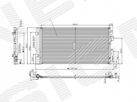 Радиатор Кондиционера Signeda RC940259 (фото 1)